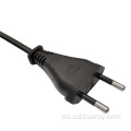 1.8 3 metros Euro Schuko 3 pin Cable AC Cable de EU en ángulo recto IEC60320 C13 Cable de alimentación del conector de enchufe para computadora